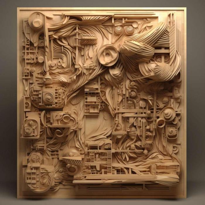 نموذج ثلاثي الأبعاد لآلة CNC 3D Art 